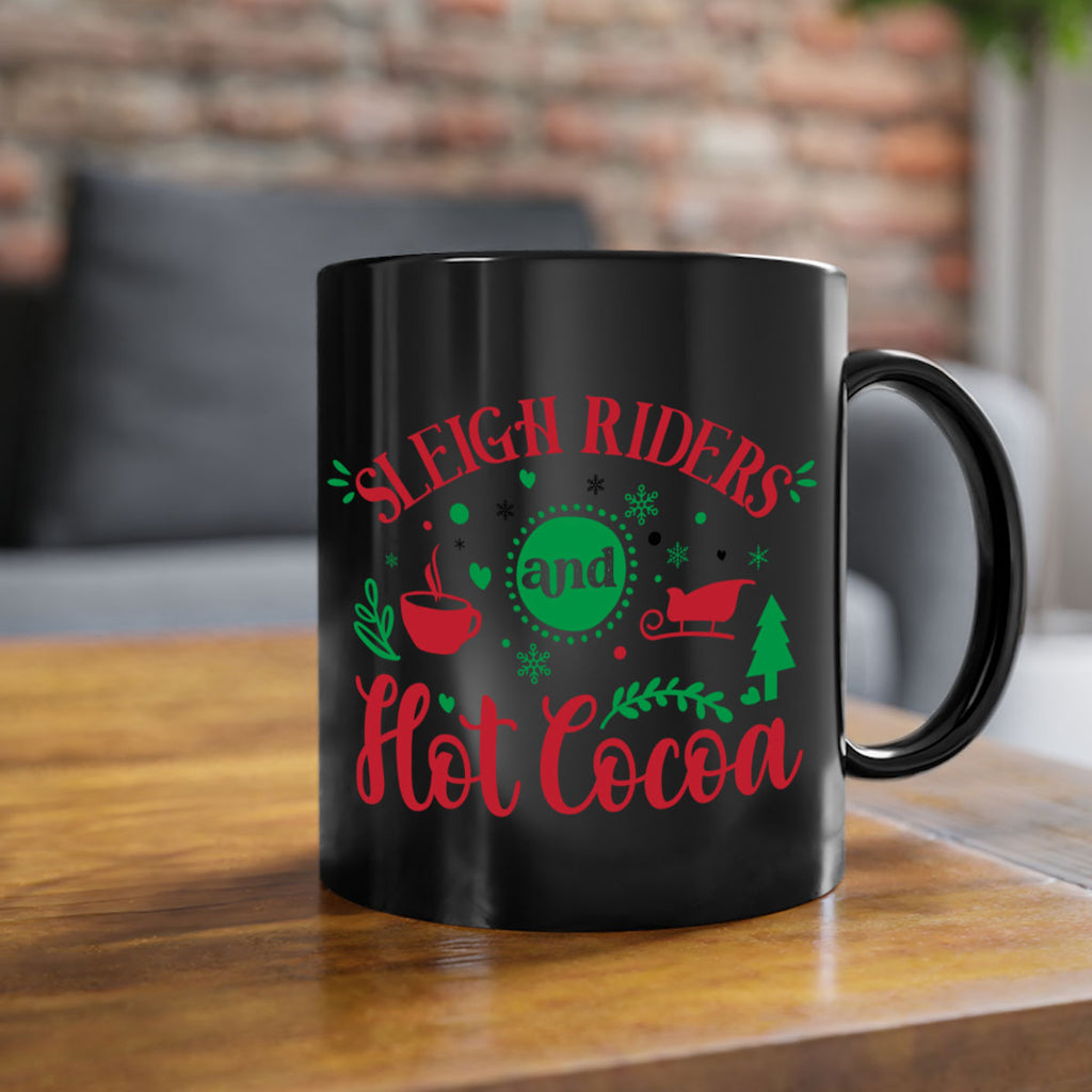 sleigh riders and hot cocoa style 1176#- christmas-Mug / Coffee Cup