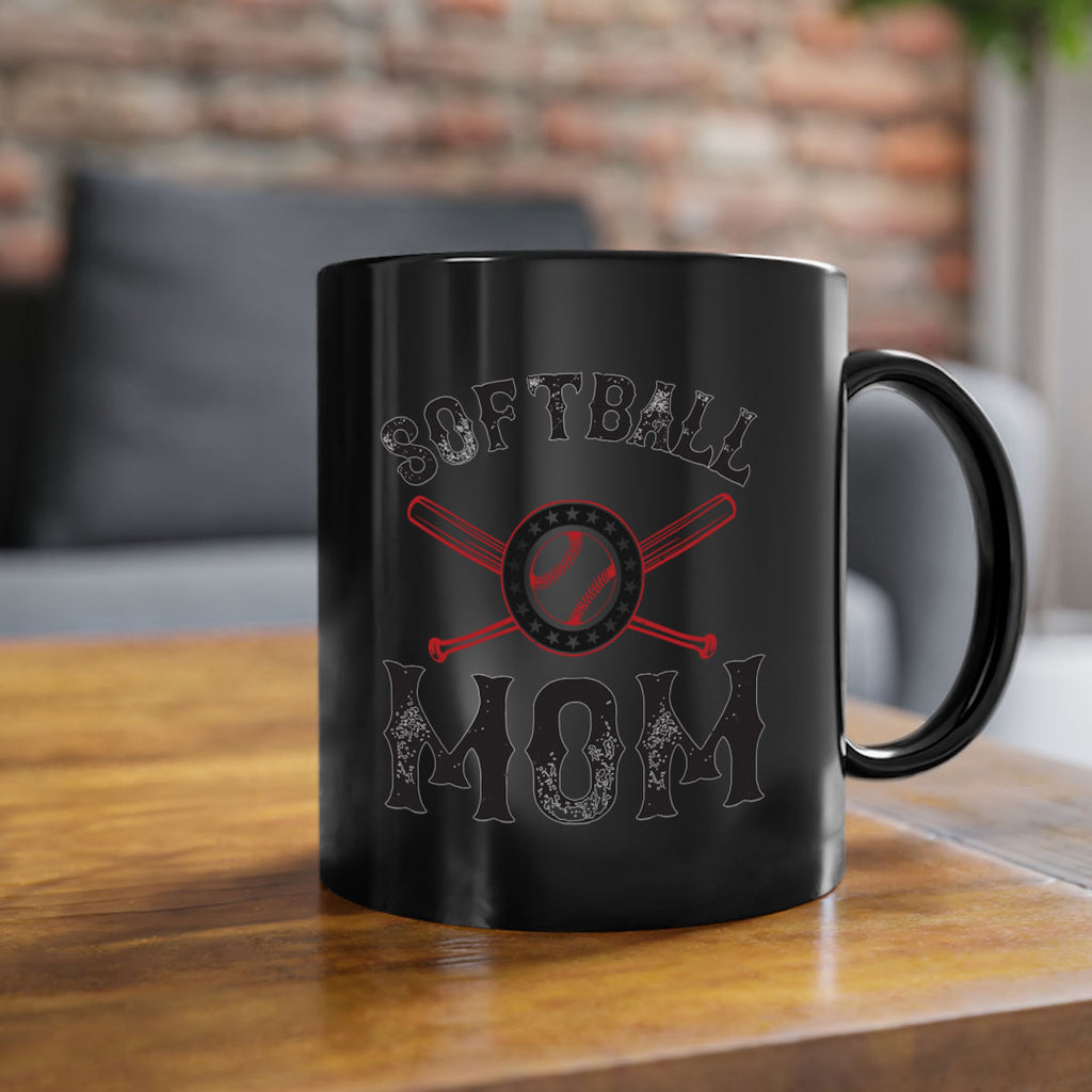 softball mom 66#- mom-Mug / Coffee Cup