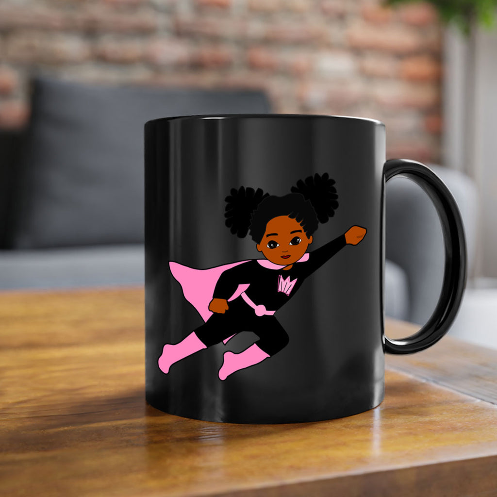 super kids girl 11#- Black women - Girls-Mug / Coffee Cup