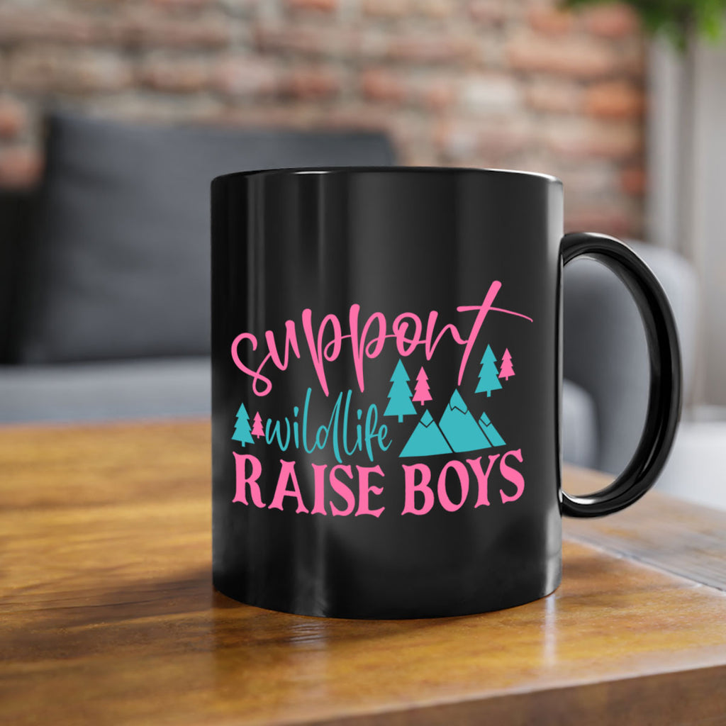 support wildlife raise boys 300#- mom-Mug / Coffee Cup