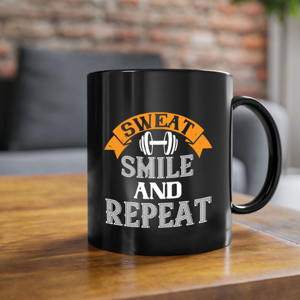 sweat smail and repeat 67#- gym-Mug / Coffee Cup