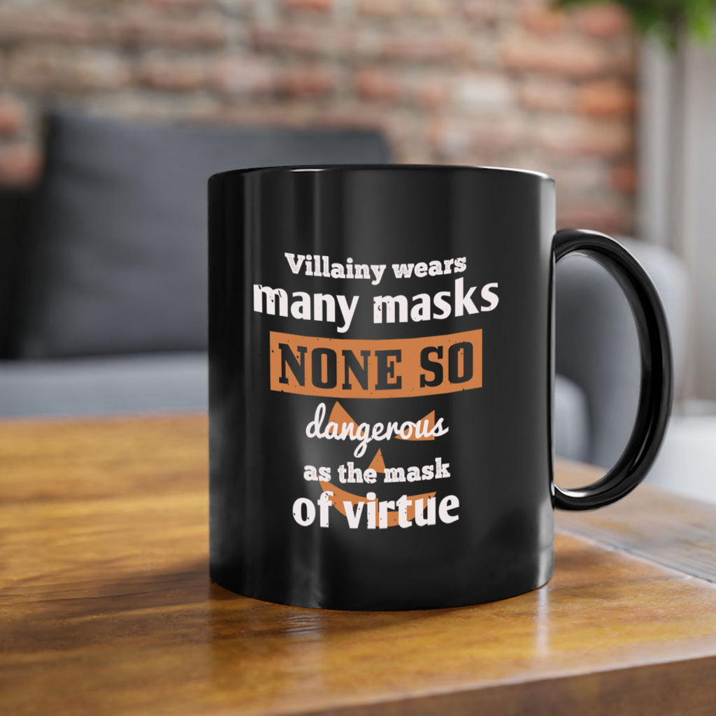 villainy wears many masks 124#- halloween-Mug / Coffee Cup
