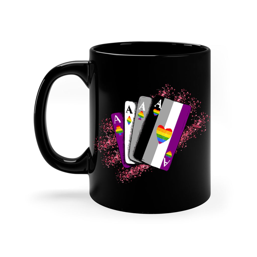 Asexual Ace Flag Playing Card Queer Lgbt 34#- lgbt-Mug / Coffee Cup