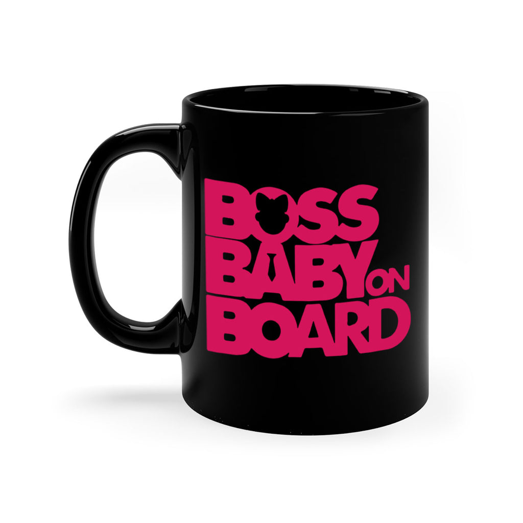 Boss Baby On Board 3#- black words - phrases-Mug / Coffee Cup