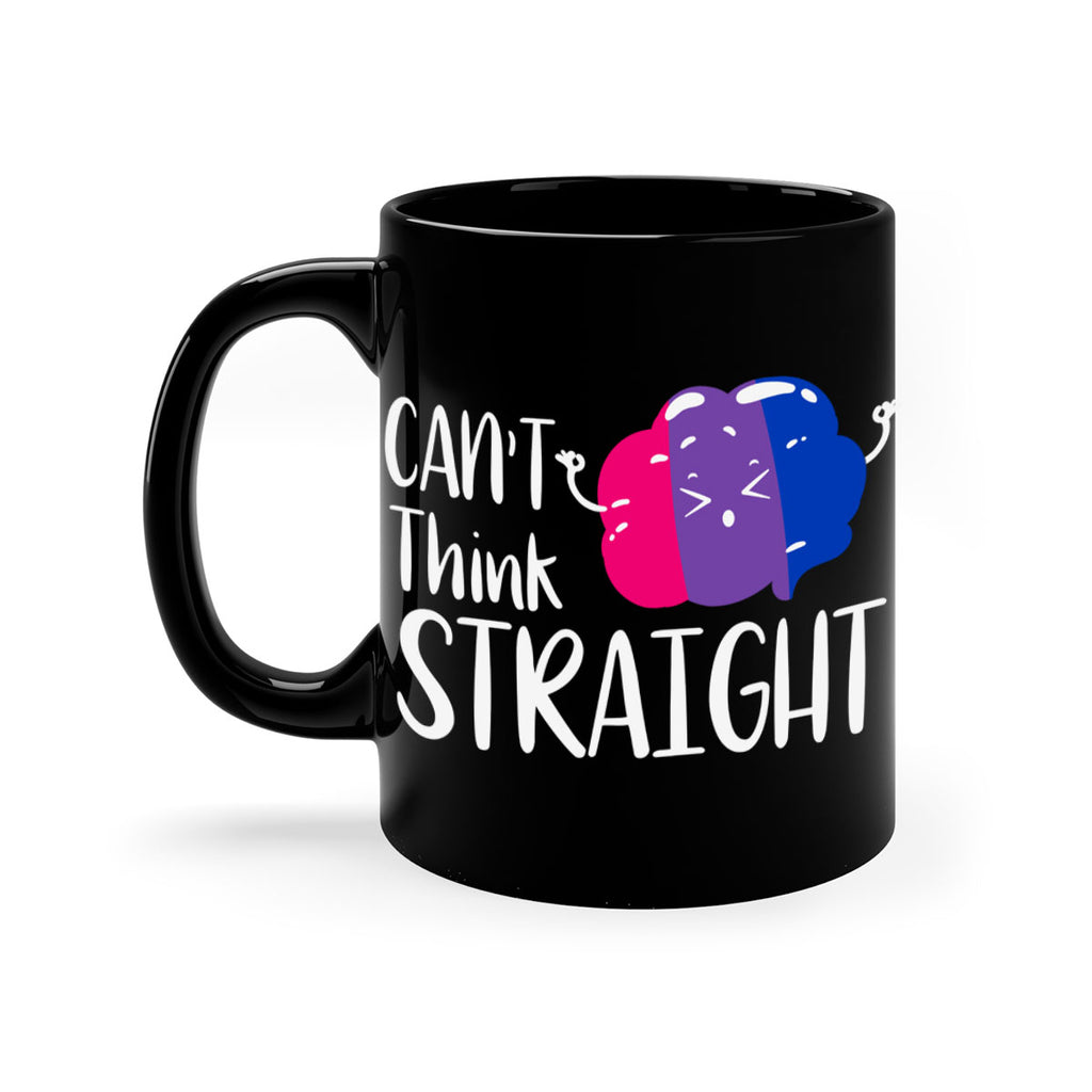 bisexual flag cant think straight 155#- lgbt-Mug / Coffee Cup