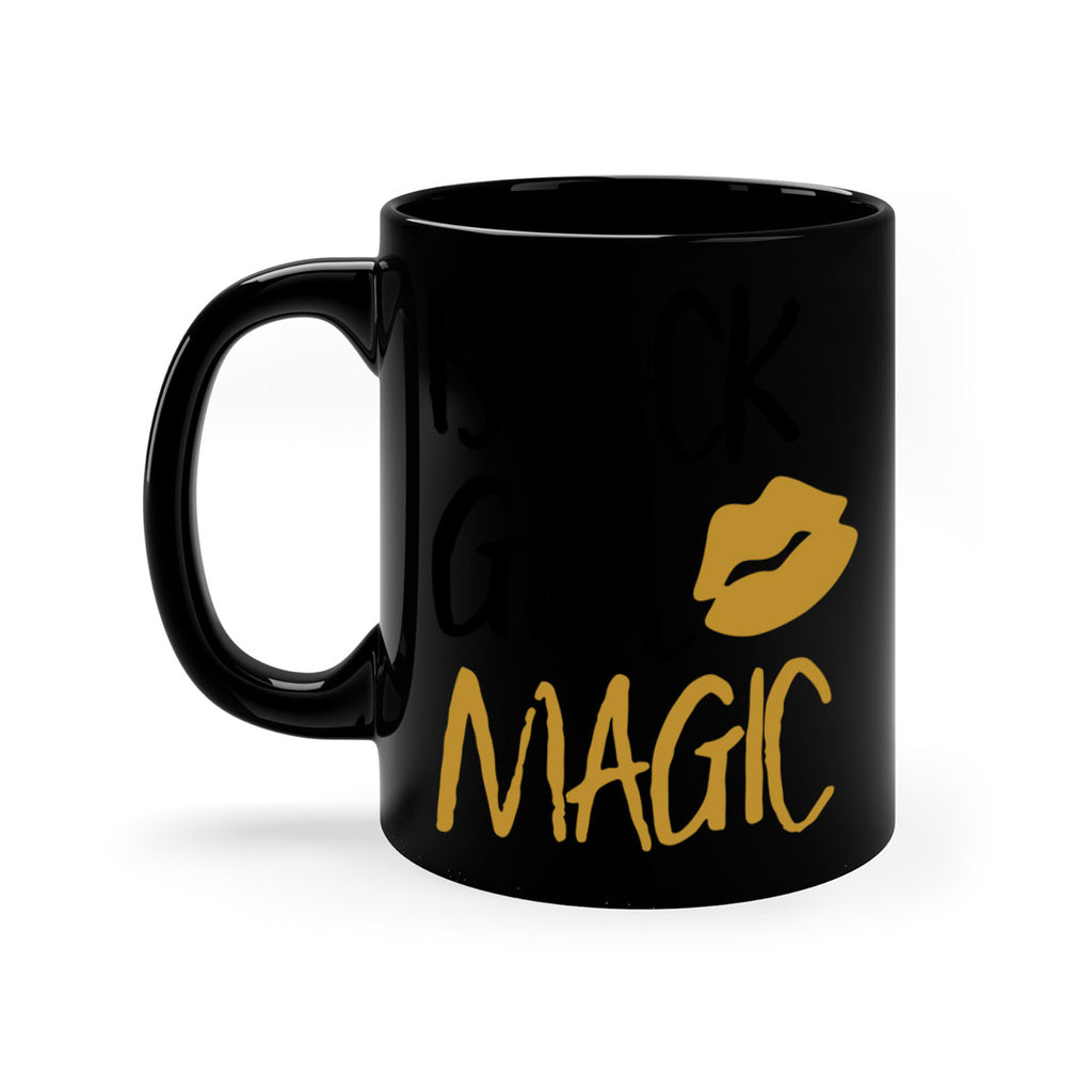 black girl magic lips cocoandbanana 245#- black words - phrases-Mug / Coffee Cup