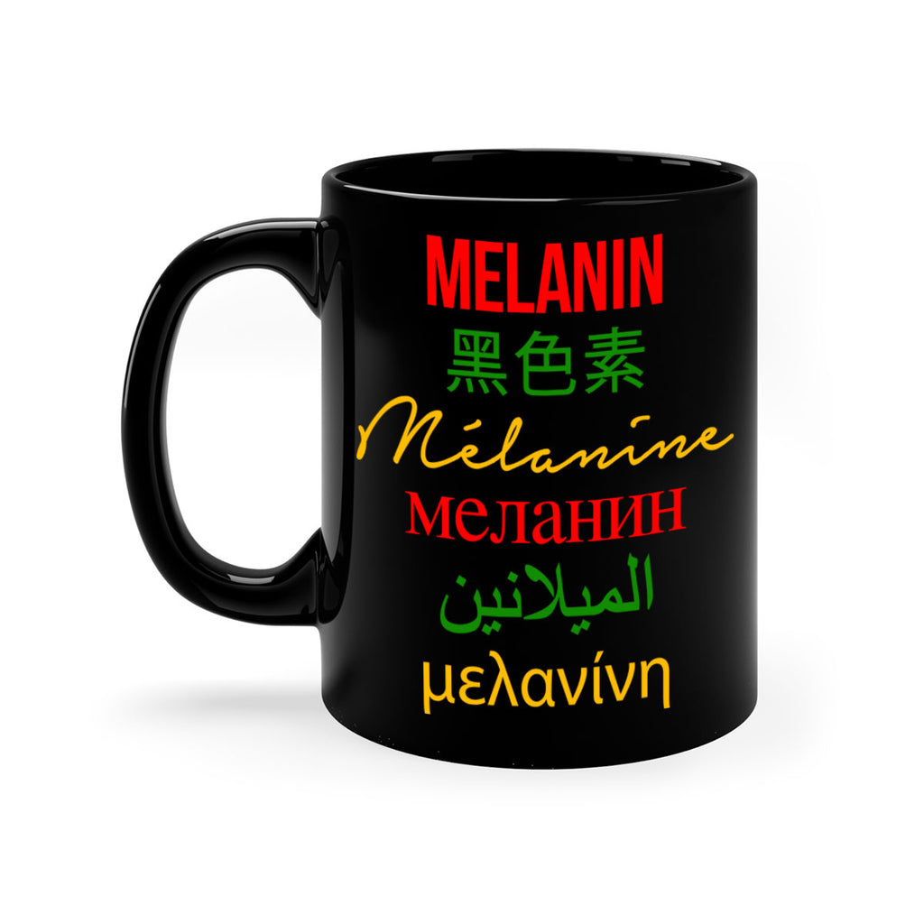 melanin multilingual 88#- black words - phrases-Mug / Coffee Cup