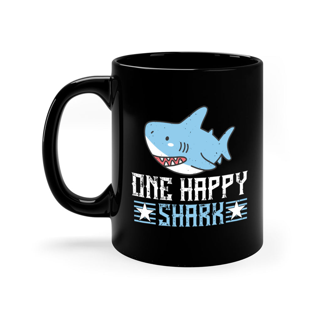 one happy shark Style 50#- Shark-Fish-Mug / Coffee Cup