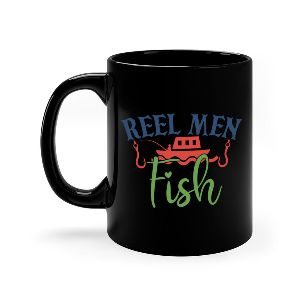 reel men fish 196#- fishing-Mug / Coffee Cup