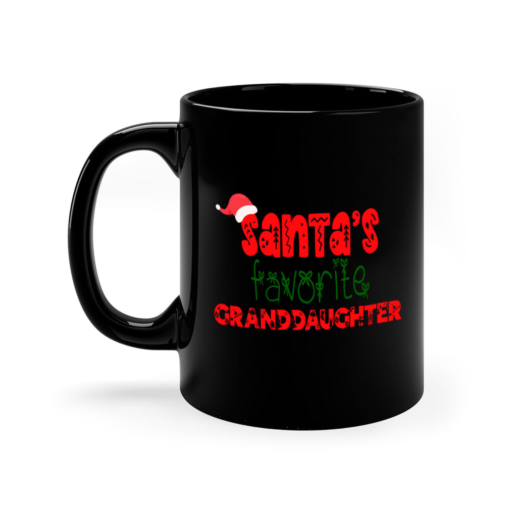 santas favorite granddaughter style 848#- christmas-Mug / Coffee Cup