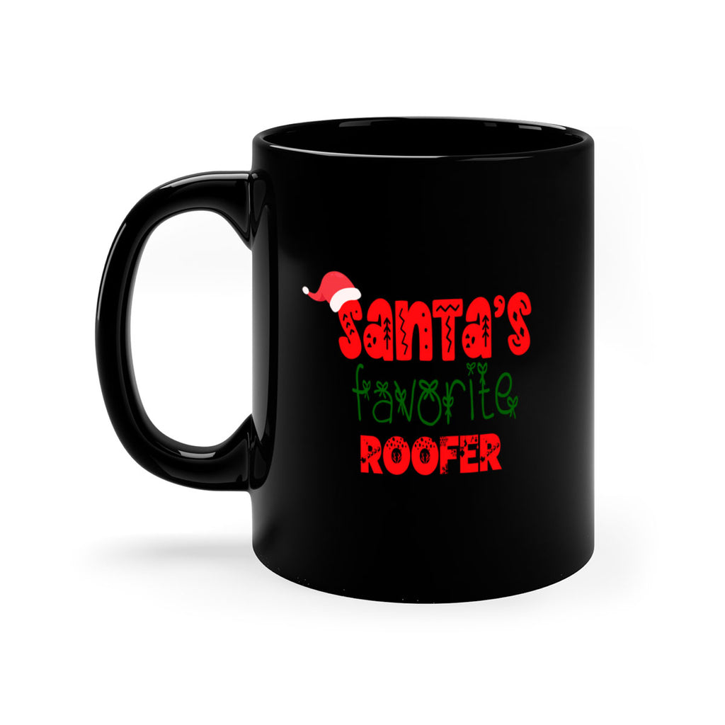 santas favorite roofer style 1065#- christmas-Mug / Coffee Cup