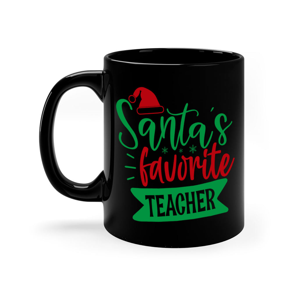 santas favorite teacher style 1116#- christmas-Mug / Coffee Cup