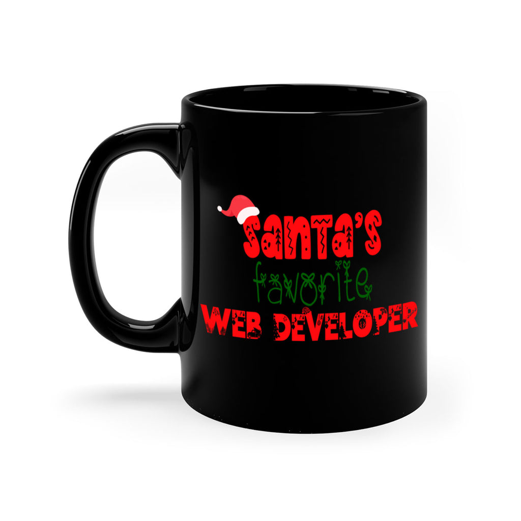 santas favorite web developer style 1154#- christmas-Mug / Coffee Cup