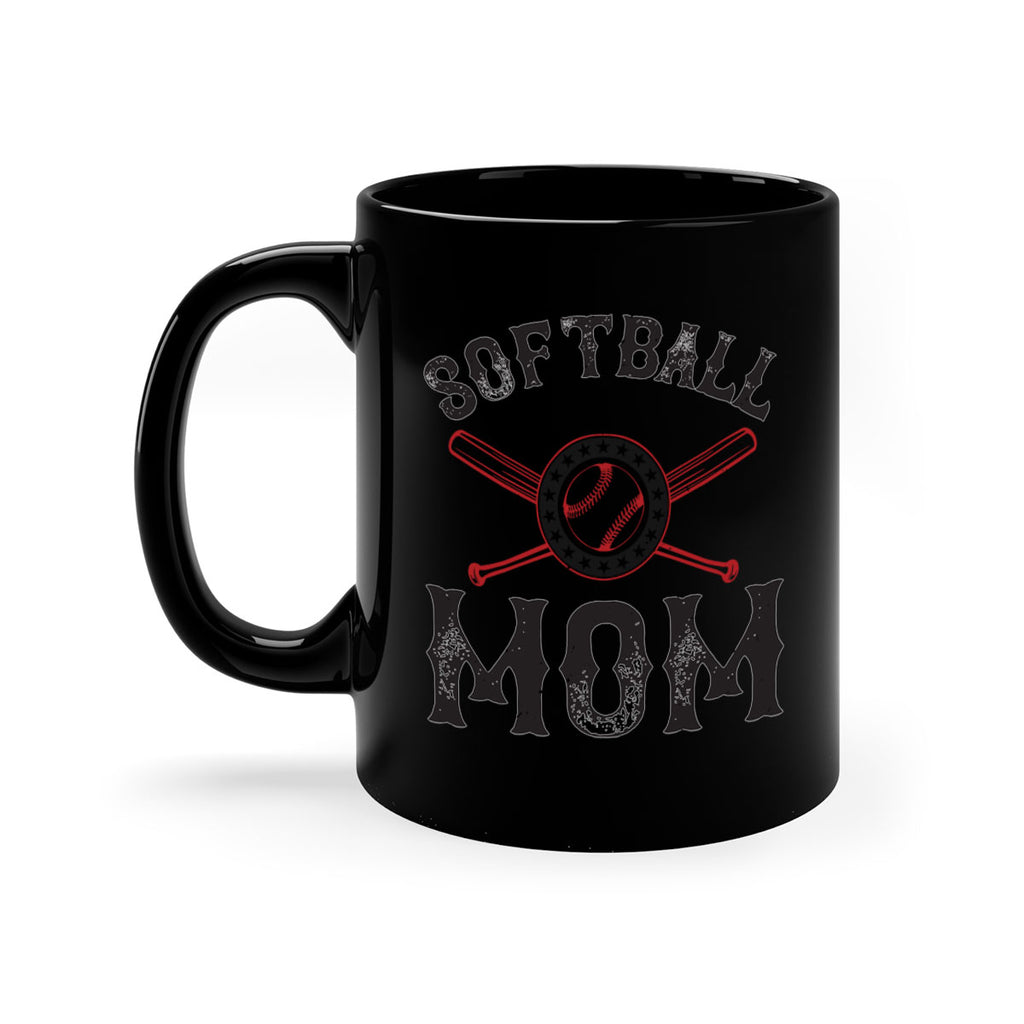softball mom 66#- mom-Mug / Coffee Cup