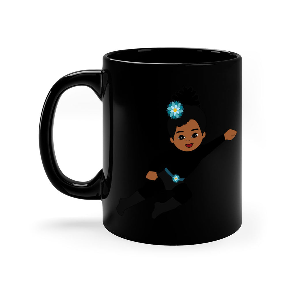 super kids girl 10#- Black women - Girls-Mug / Coffee Cup