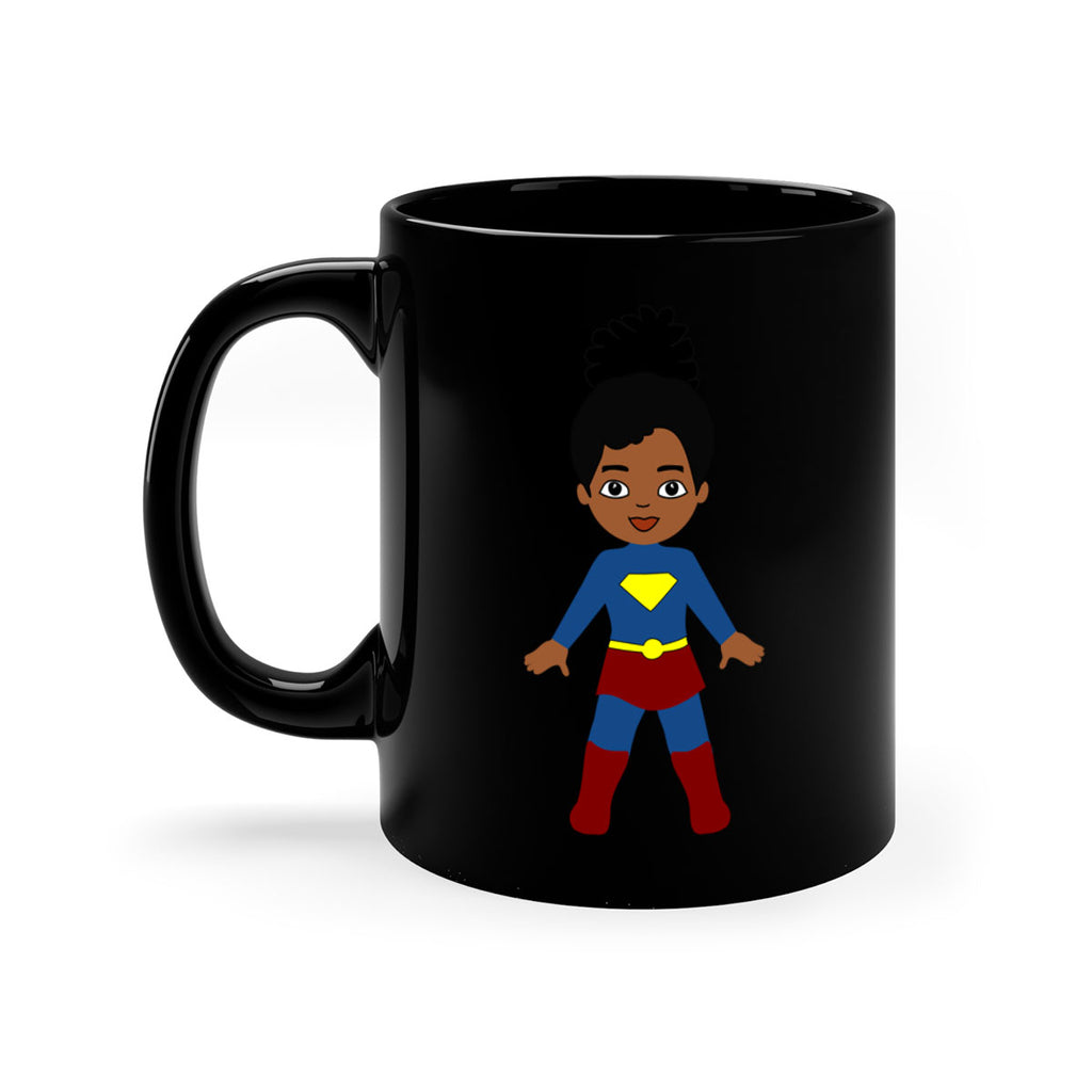 super kids girl 4#- Black women - Girls-Mug / Coffee Cup