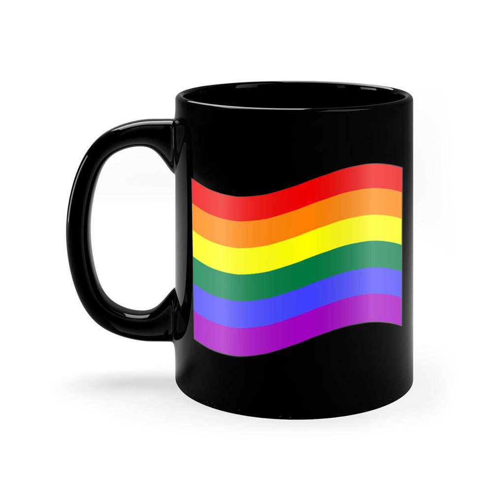 wavy rainbow flag 1#- lgbt-Mug / Coffee Cup
