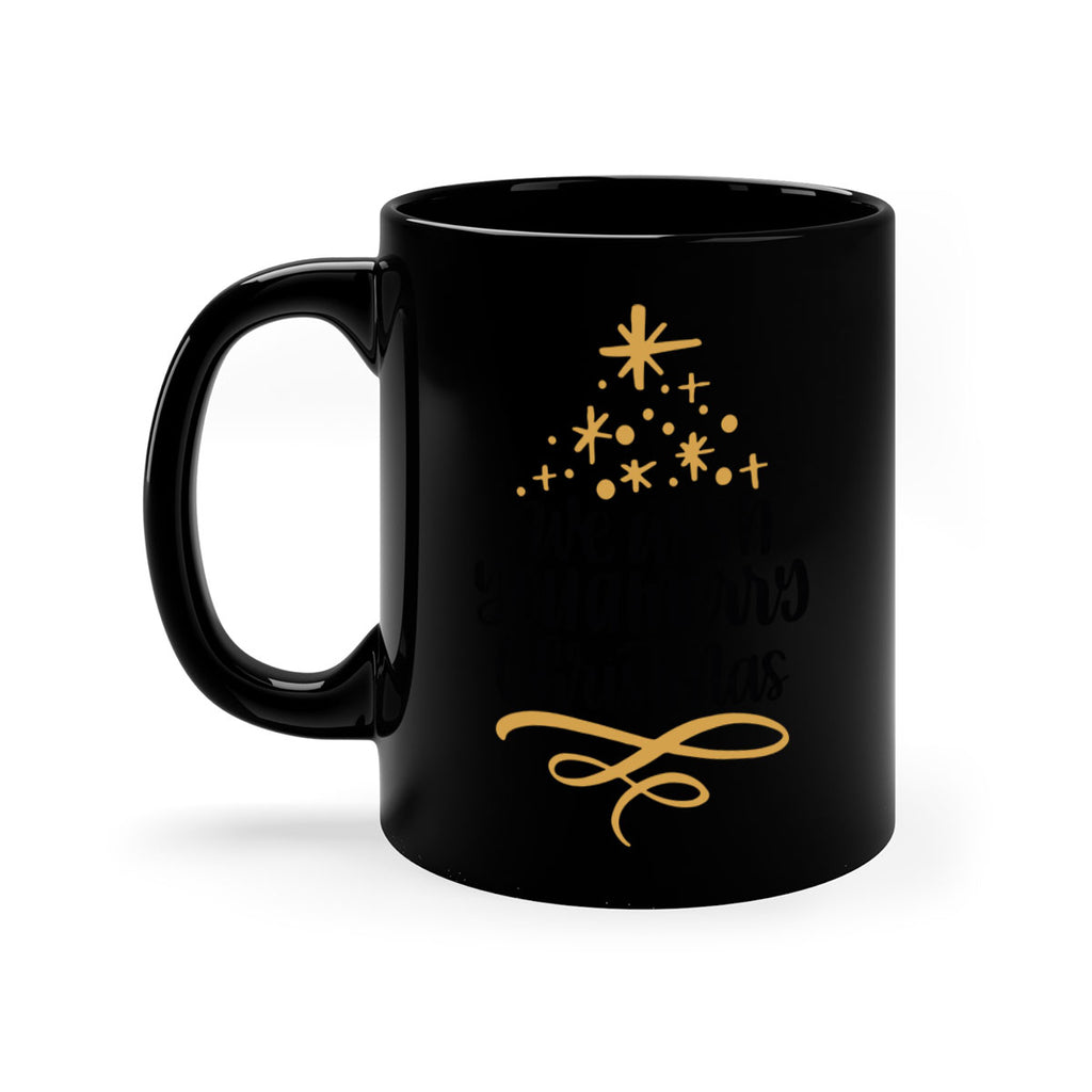 we wish you a merry christmas gold 32#- christmas-Mug / Coffee Cup