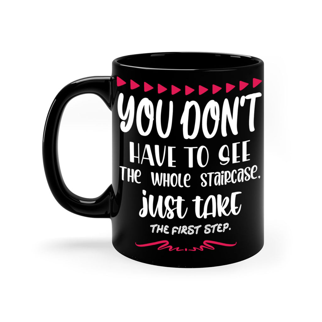 you don't have to see the whole staircase, just take the first step style 1250#- christmas-Mug / Coffee Cup