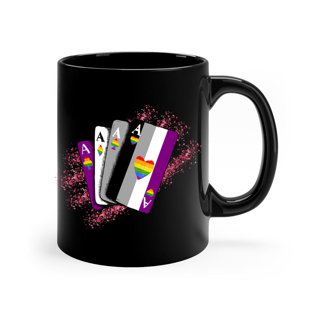 Asexual Ace Flag Playing Card Queer Lgbt 34#- lgbt-Mug / Coffee Cup