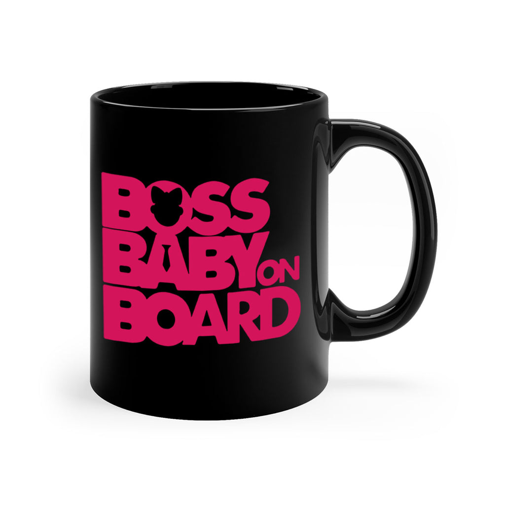 Boss Baby On Board 3#- black words - phrases-Mug / Coffee Cup