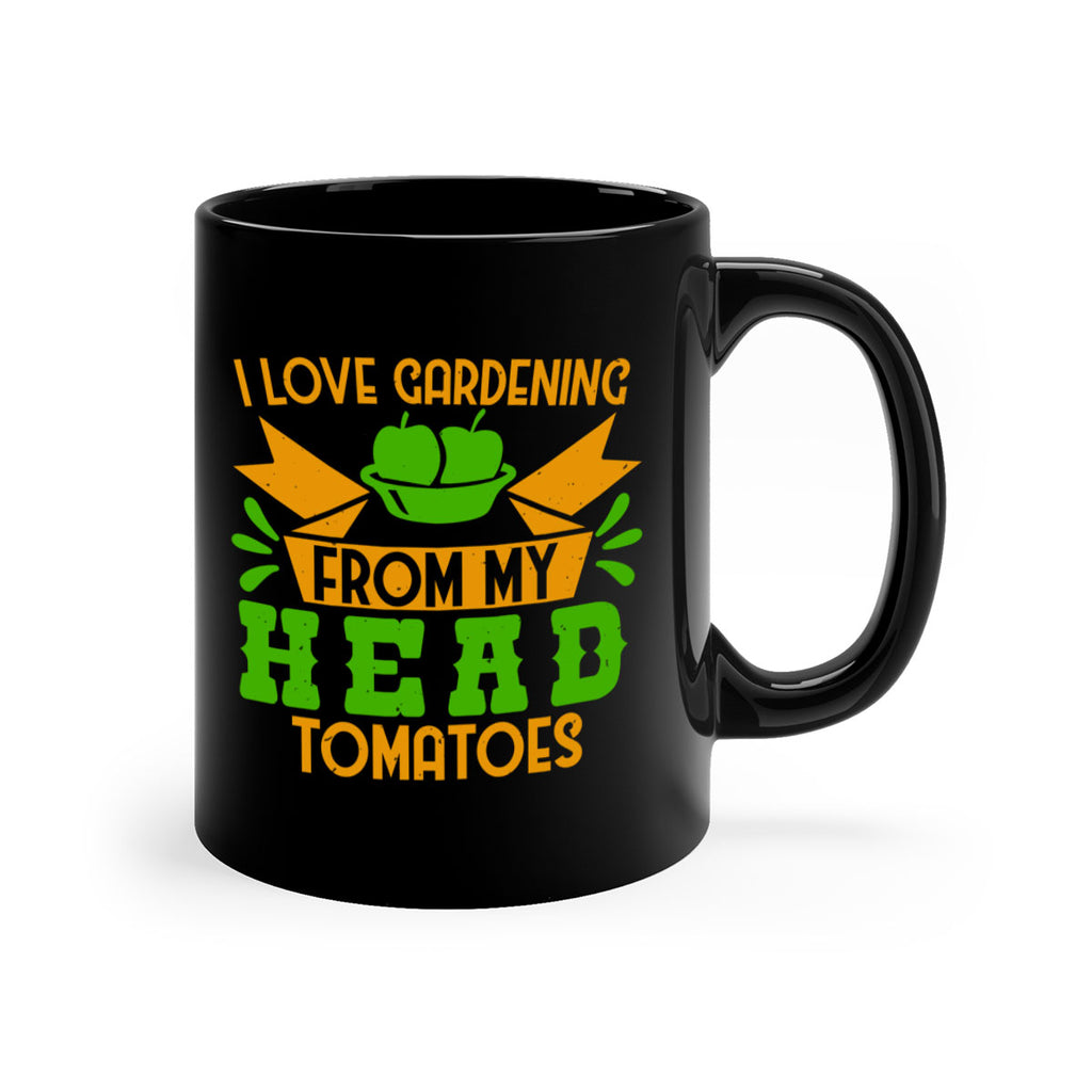 I love gardening from my head tomatoes 54#- Farm and garden-Mug / Coffee Cup