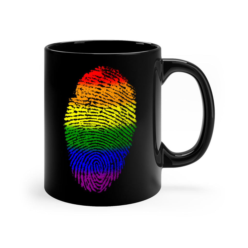 Rainbow Finger print 10#- lgbt-Mug / Coffee Cup