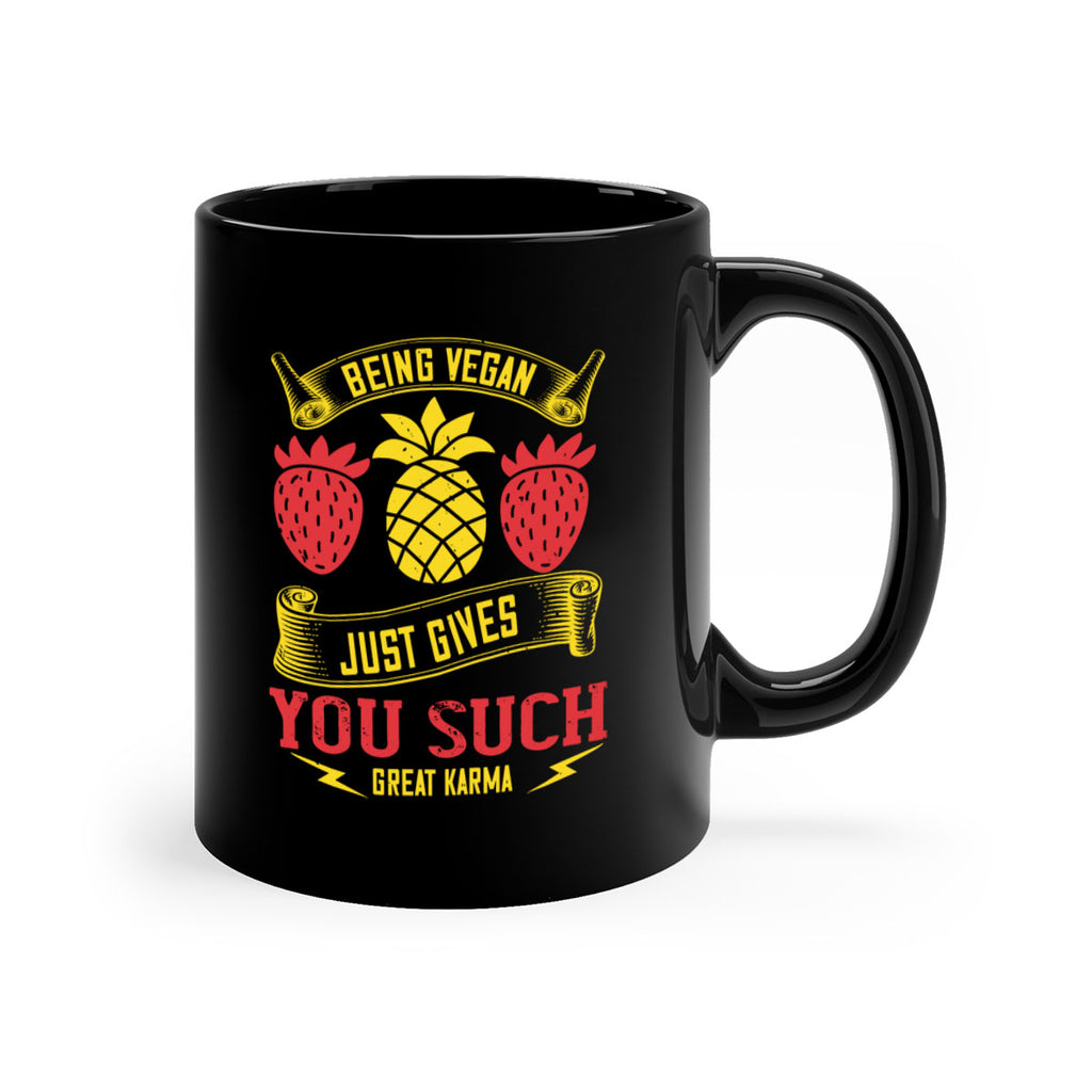 being vegan just gives you such great karma 77#- vegan-Mug / Coffee Cup