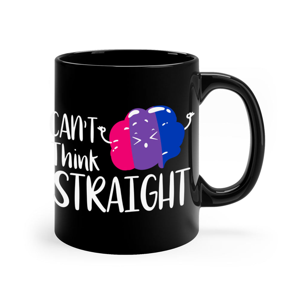 bisexual flag cant think straight 155#- lgbt-Mug / Coffee Cup