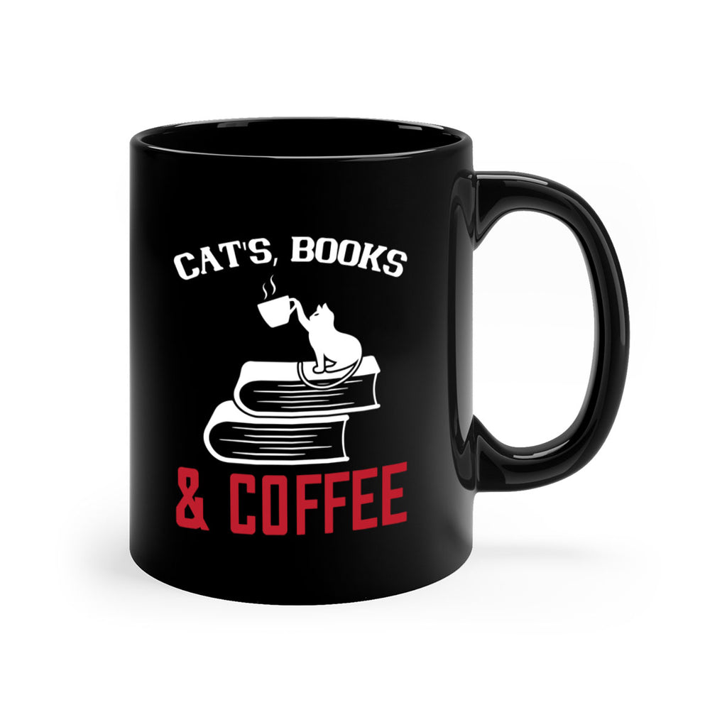cats book and coffee Style 37#- cat-Mug / Coffee Cup