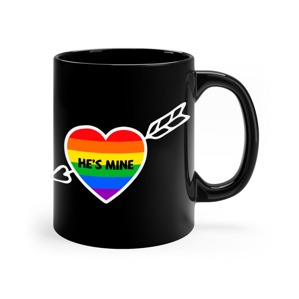 hes mine couple rainbow lgbt lgbt 133#- lgbt-Mug / Coffee Cup