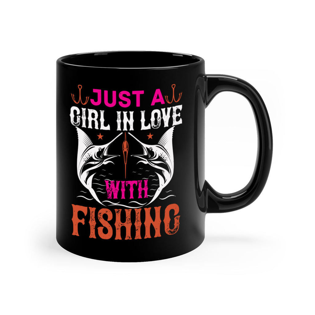 just a girl in love with fishing 73#- fishing-Mug / Coffee Cup