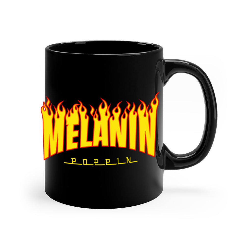 melanin poppin fire 87#- black words - phrases-Mug / Coffee Cup
