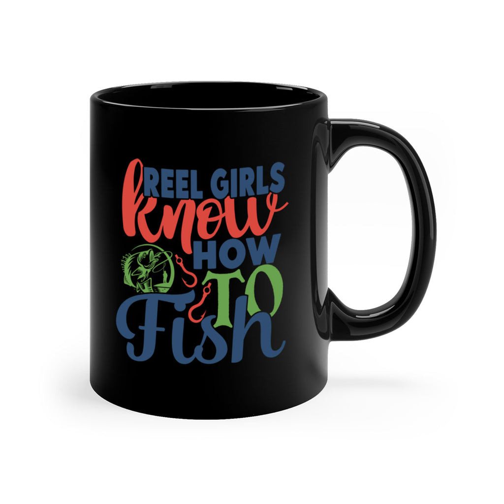 reel girls know how to fish 197#- fishing-Mug / Coffee Cup