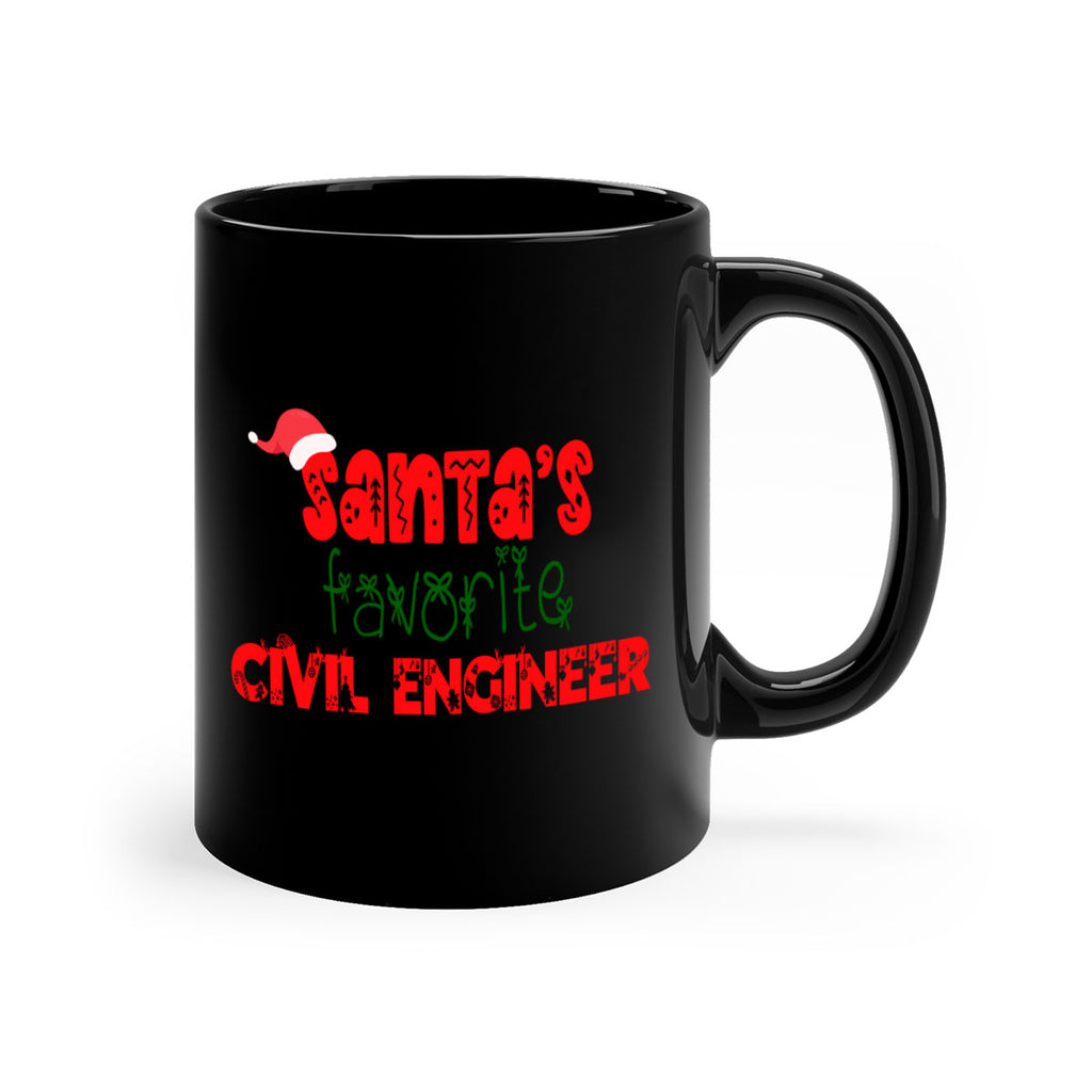 santas favorite civil engineer style 717#- christmas-Mug / Coffee Cup