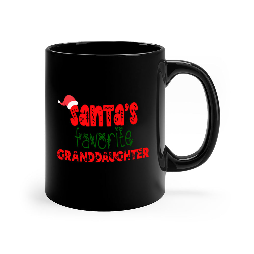 santas favorite granddaughter style 848#- christmas-Mug / Coffee Cup