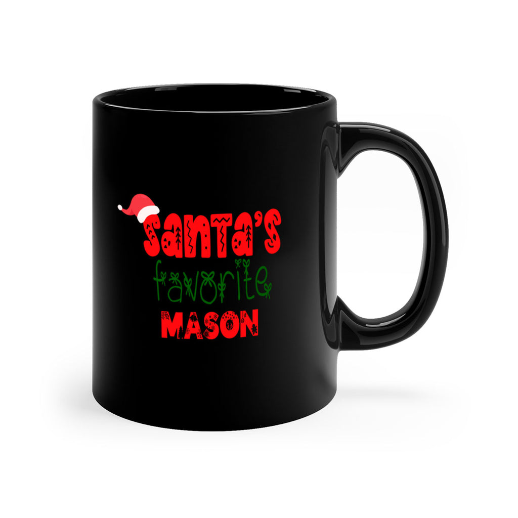 santas favorite mason style 941#- christmas-Mug / Coffee Cup