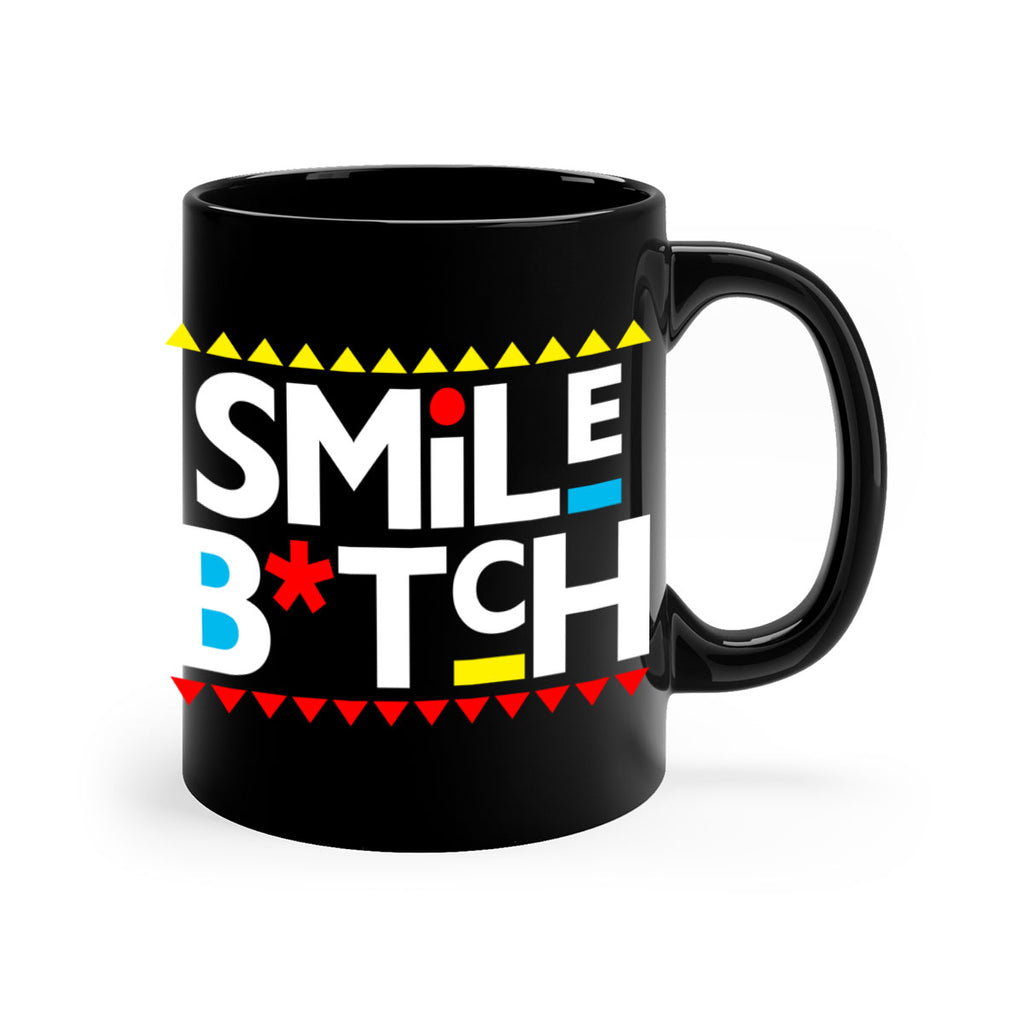 smile bitch 30#- black words - phrases-Mug / Coffee Cup