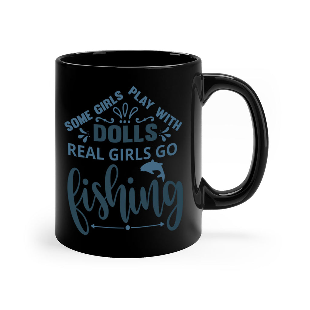 some girl play with 37#- fishing-Mug / Coffee Cup