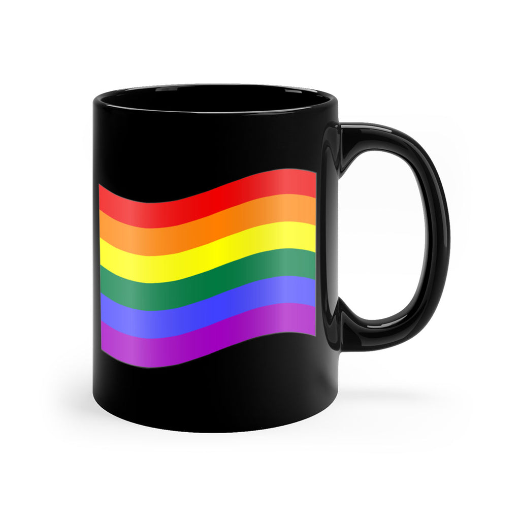 wavy rainbow flag 1#- lgbt-Mug / Coffee Cup