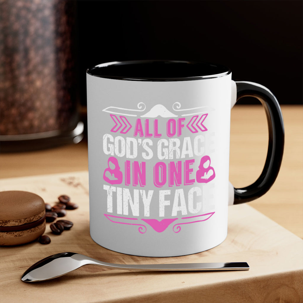 All of Gods Grace in one tiny Face Style 154#- baby2-Mug / Coffee Cup
