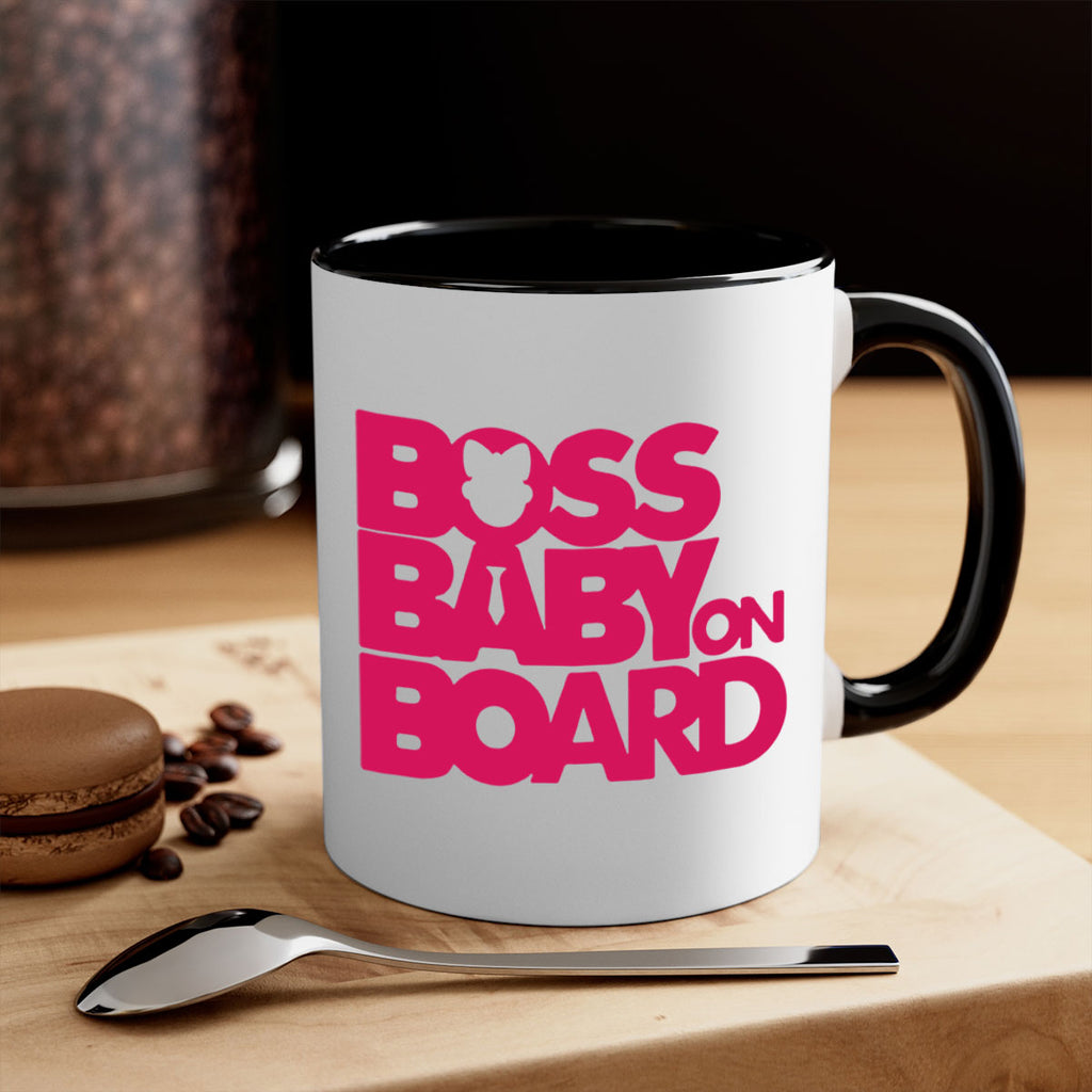 Boss Baby On Board 3#- black words - phrases-Mug / Coffee Cup