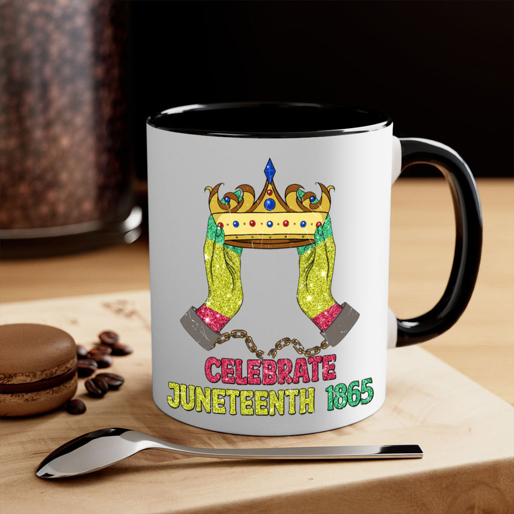 Celebrate Juneteenth 1865 Crown Designs 2#- juneteenth-Mug / Coffee Cup