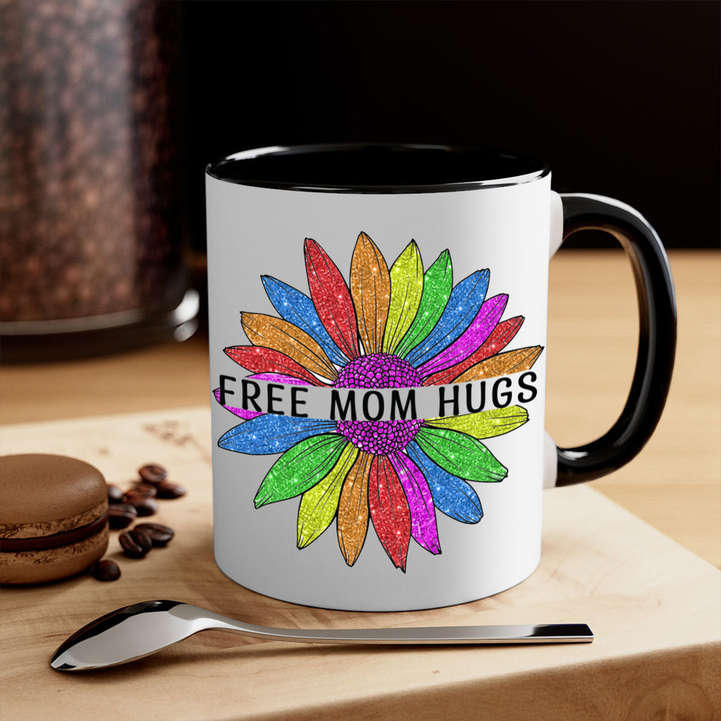 Free Mom Hugs Gay Pride Lgbt Flower 26#- lgbt-Mug / Coffee Cup