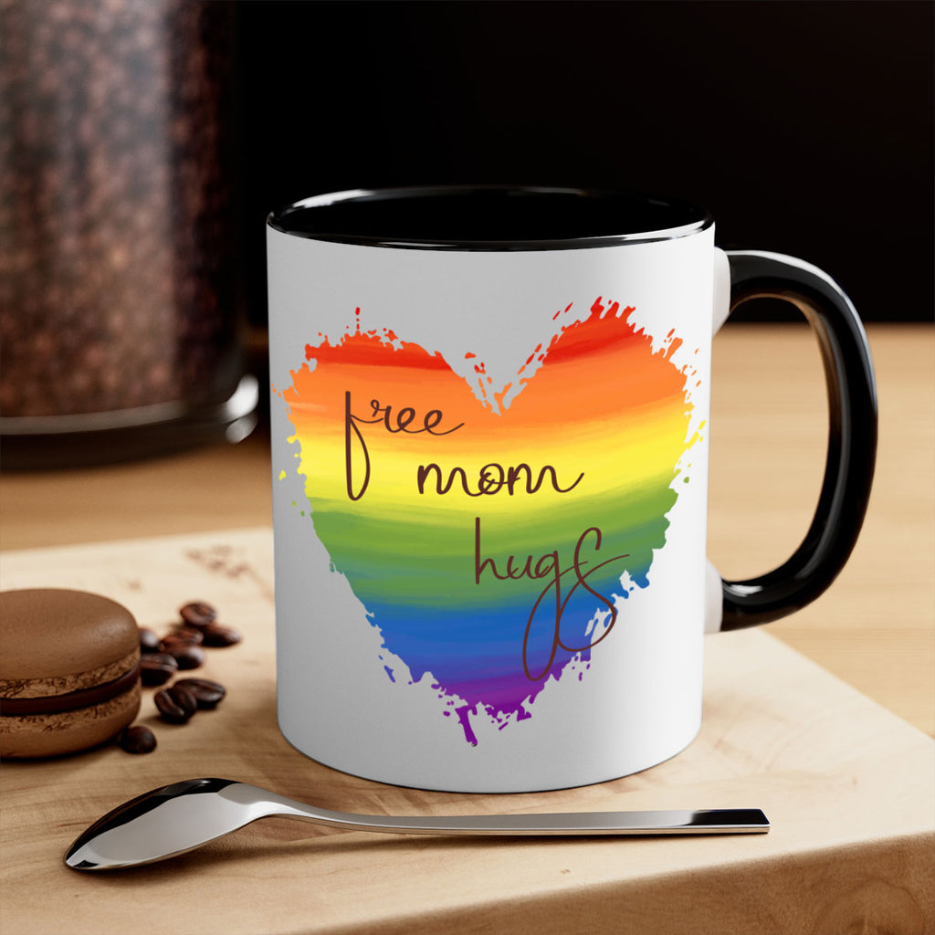 Free Mom Hugs Rainbow Pride Lgbt Png 35#- lgbt-Mug / Coffee Cup
