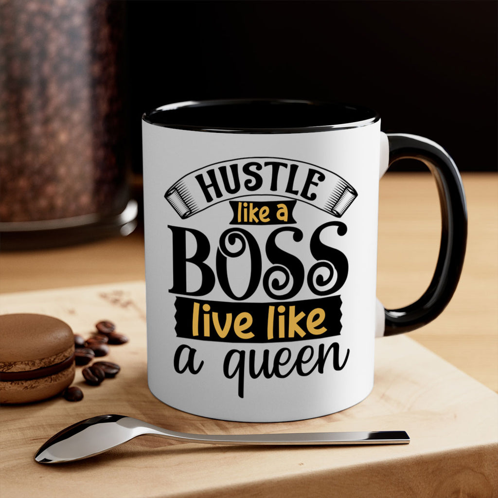 Hustle like a boss live like a queen Style 36#- Black women - Girls-Mug / Coffee Cup