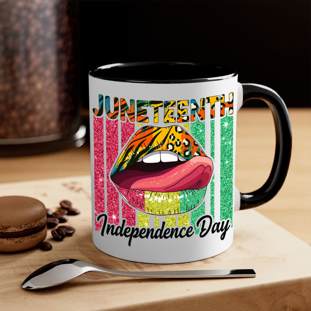 Juneteenth Independence Day Sexy Lip Png 11#- juneteenth-Mug / Coffee Cup