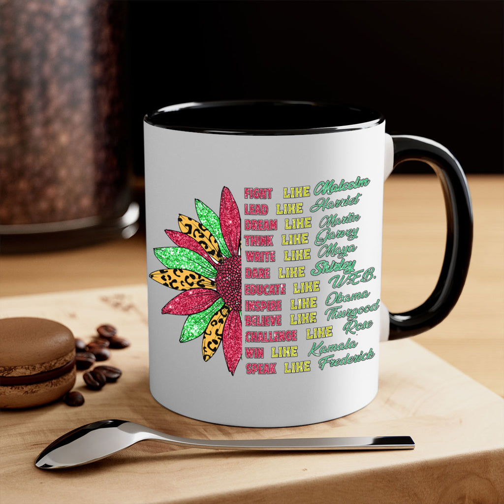 Juneteenth Sunflower Design 17#- juneteenth-Mug / Coffee Cup