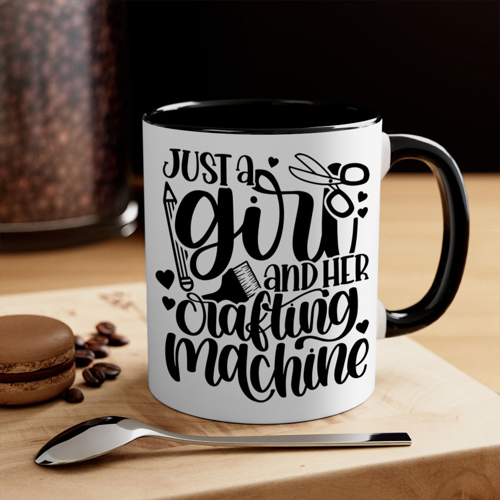 Just A Girl And Her Crafting 16#- crafting-Mug / Coffee Cup