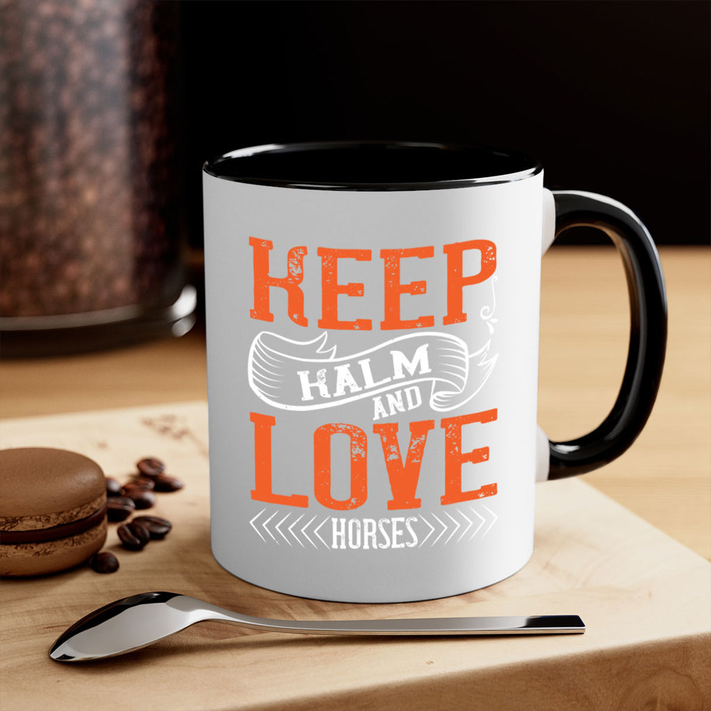 KEEP KALM AND LOVE HORSES Style 30#- horse-Mug / Coffee Cup